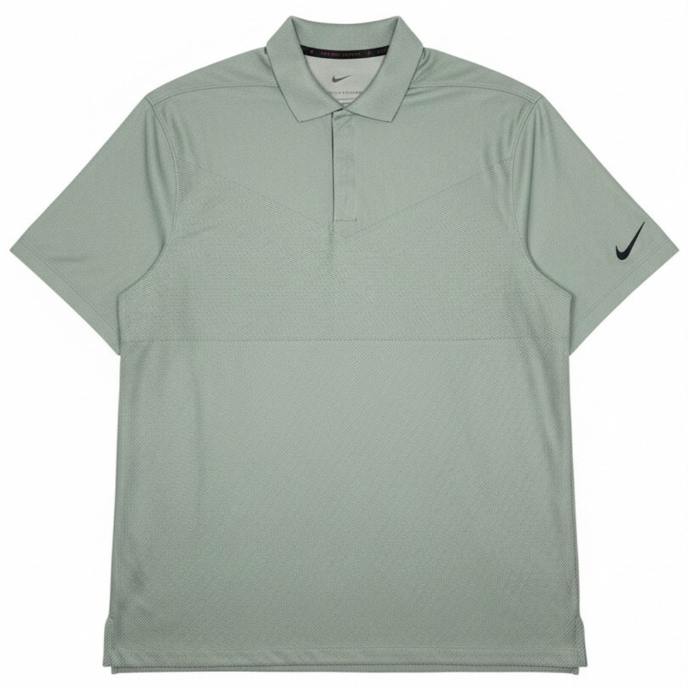 Nike ADV Polo Shirt Mens Medium Tiger Woods Collection Dri Fit Golf Light Green
